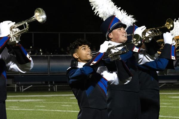 Old Mill High School Marching Band Performing